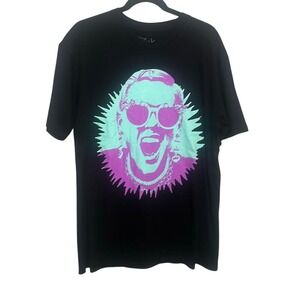 Pink Mens Black Short Sleeve Summer Carnival 2024 USA Tour Concert T-Shirt Large